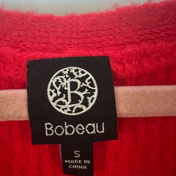 Bobeau Red Tie-Front Cardigan - Picture 4 of 4